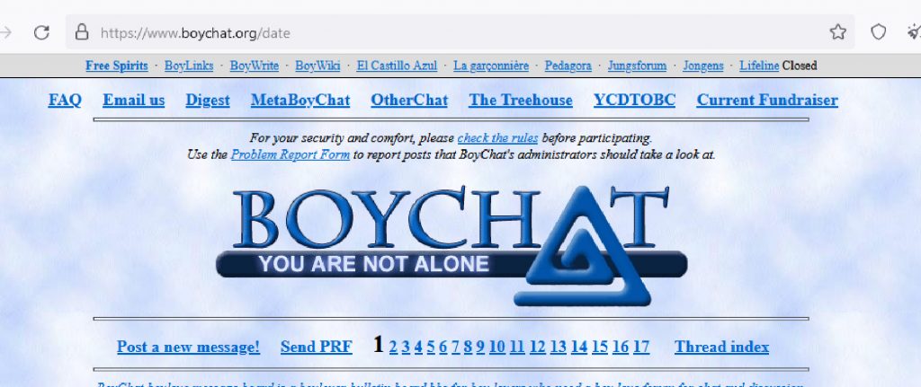 Boy Chat room