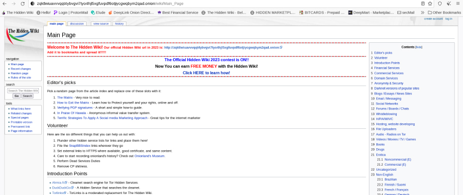 Access the Hidden Wiki Using Tor